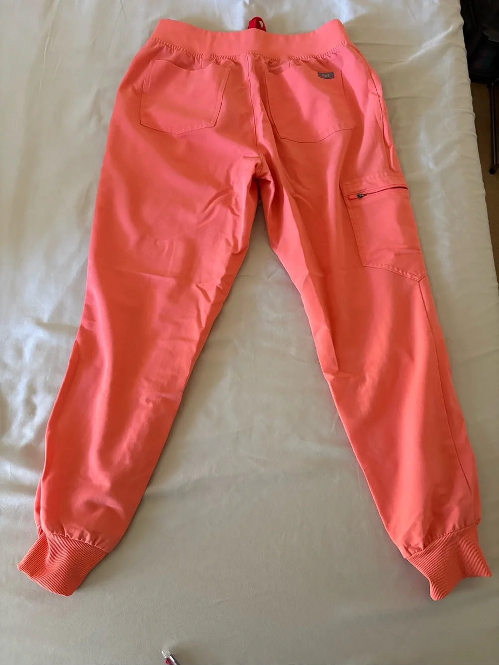 Figs Women's Coral Pink Scrub Set - Picture 6 of 10